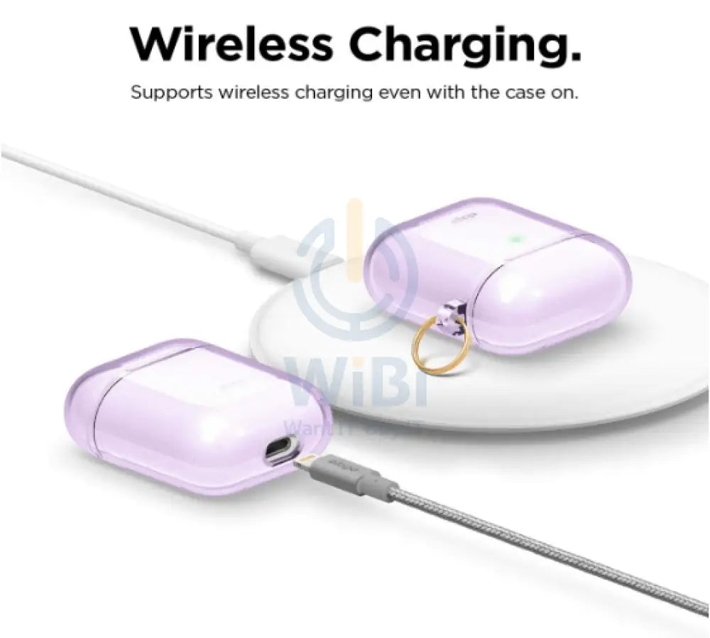 Elago AirPods 1 & 2 Clear Case - Lavender Accessories > Mobiles & Tablets > Mobiles