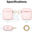 Elago AirPods 1 & 2 Clear Case - Lovely Pink Accessories > Mobiles & Tablets > Mobiles