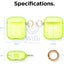 Elago AirPods 1 & 2 Clear Case - Neon Yellow Accessories > Mobiles & Tablets > Mobiles