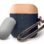 Elago AirPods 1 & 2 Duo Hang Case - Body-Jean Indigo / Top-Peach Medium Grey Accessories > Mobiles & Tablets