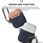 Elago AirPods 1 & 2 Duo Hang Case - Body-Jean Indigo / Top-Peach Medium Grey Accessories > Mobiles & Tablets