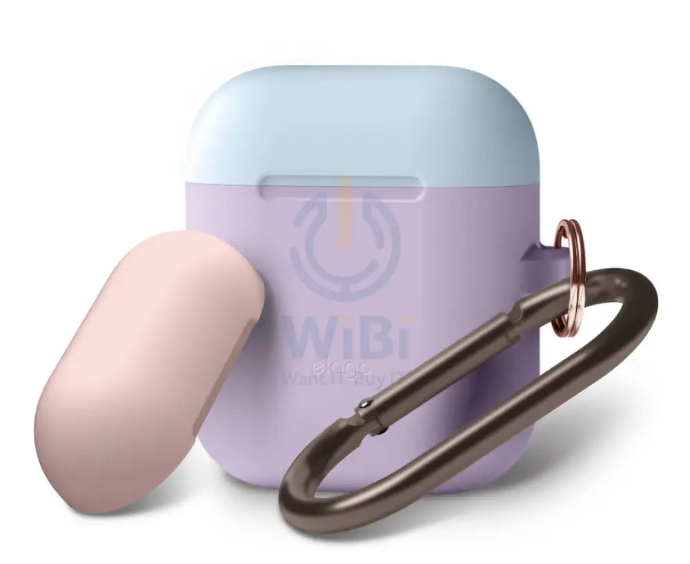 Elago AirPods 1 & 2 Duo Hang Case - Lavender / Pink Pastel Blue Accessories > Mobiles & Tablets