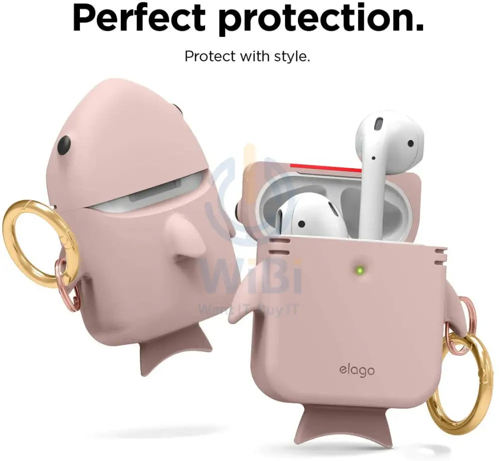 Elago AirPods 1 & 2 Shark Case - Sand Pink Accessories > Mobiles & Tablets > Mobiles
