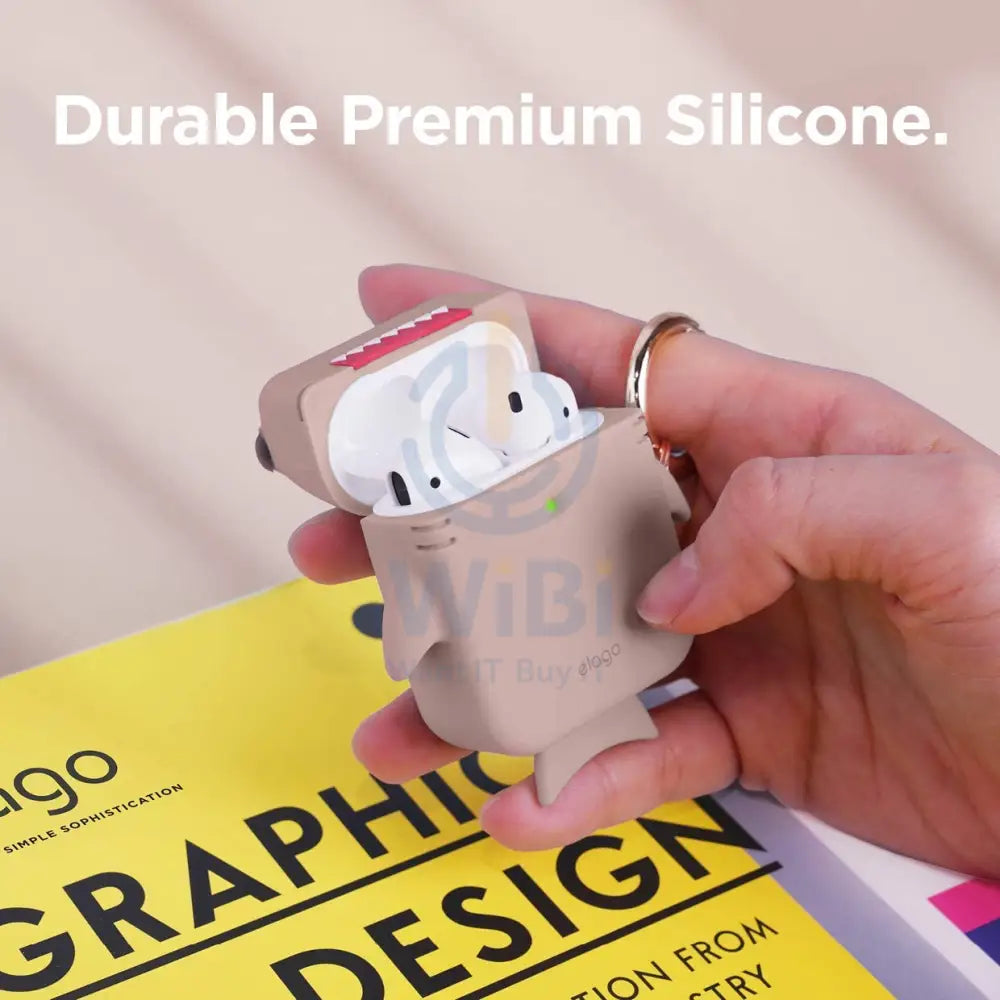 Elago AirPods 1 & 2 Shark Case - Sand Pink Accessories > Mobiles & Tablets > Mobiles