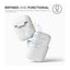 Elago AirPods 1&2 Silicone Case - White Accessories > Mobiles & Tablets