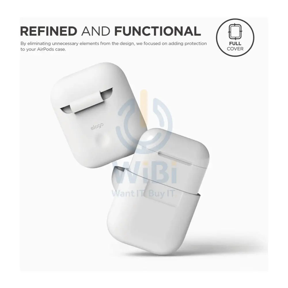 Elago AirPods 1&2 Silicone Case - White Accessories > Mobiles & Tablets