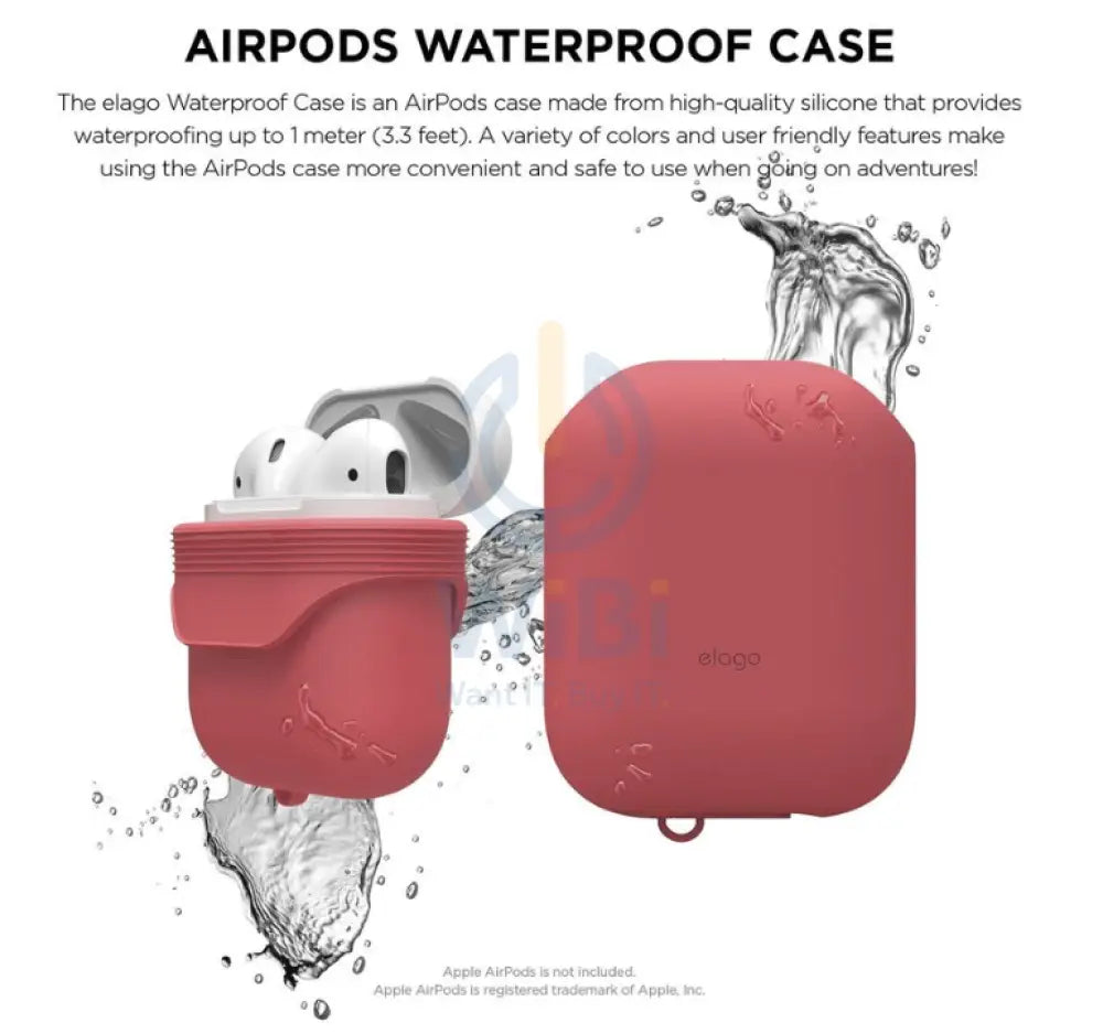 إلاجو ايربودز  مقاوم للماء حافظة  Italian زهري اكسسوارات  هواتف  تابلت  هواتف