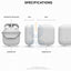 Elago AirPods 1 & 2 WaterProof Case - White Accessories > Mobiles & Tablets > Mobiles