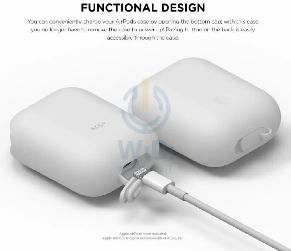 Elago AirPods 1 & 2 WaterProof Case - White Accessories > Mobiles & Tablets > Mobiles