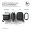 Elago AirPods 1 & 2 Waterproof Hang Case - Black Accessories > Mobiles & Tablets > Mobiles