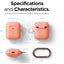 Elago AirPods 1&2 Wireless Hang Case - Peach Accessories > Mobiles & Tablets > Mobiles