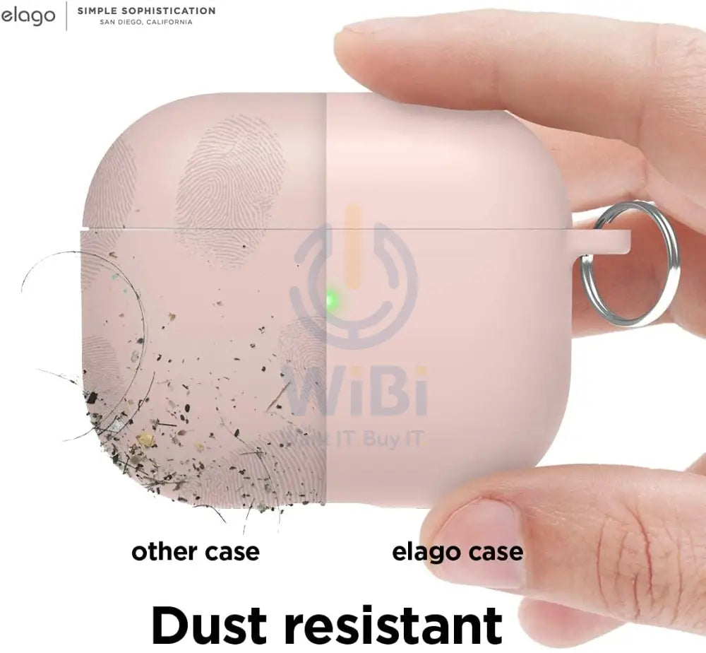 إلاجو ايربودز  ليكويد هايبرد Hang حافظة  Lovely اللون الوردي اكسسوارات  هواتف  تابلت