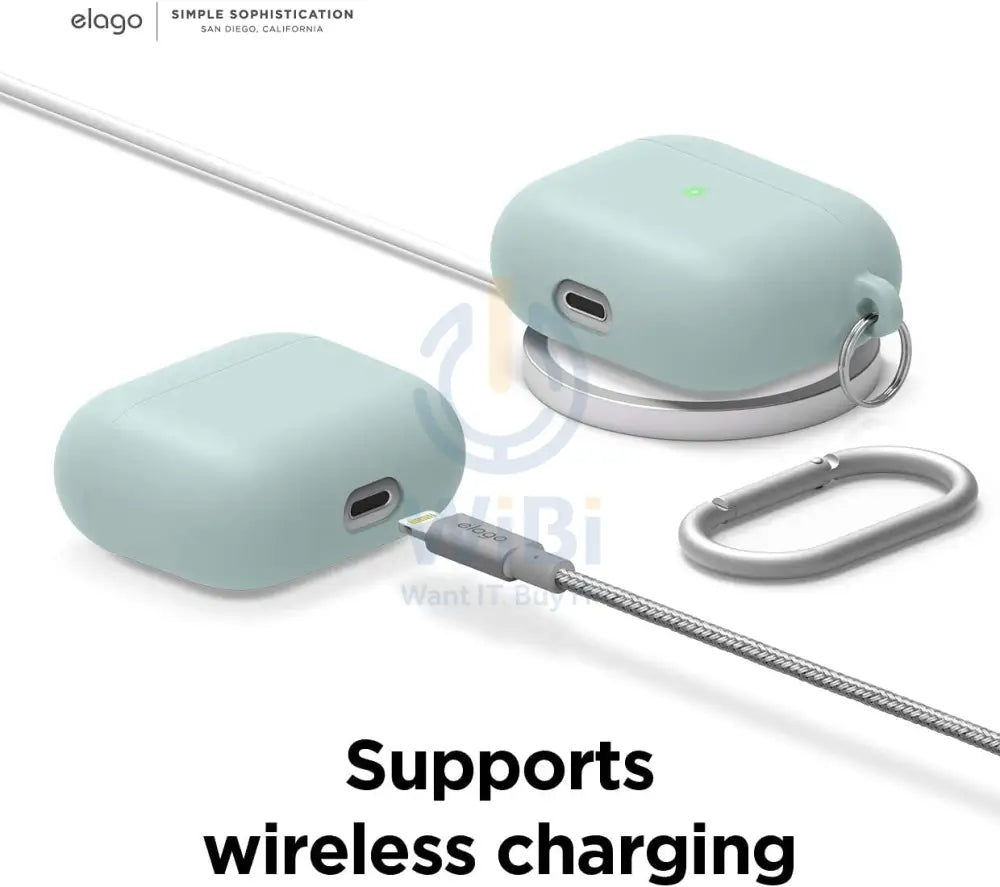 Elago AirPods 3 Liquid Hybrid Basic Hang Case - Mint Accessories > Mobiles & Tablets