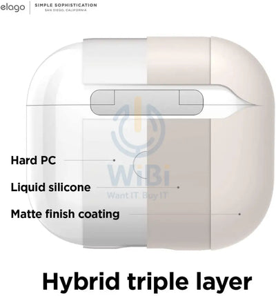 Elago AirPods 3 Liquid Hybrid Basic Hang Case - Stone Accessories > Mobiles & Tablets