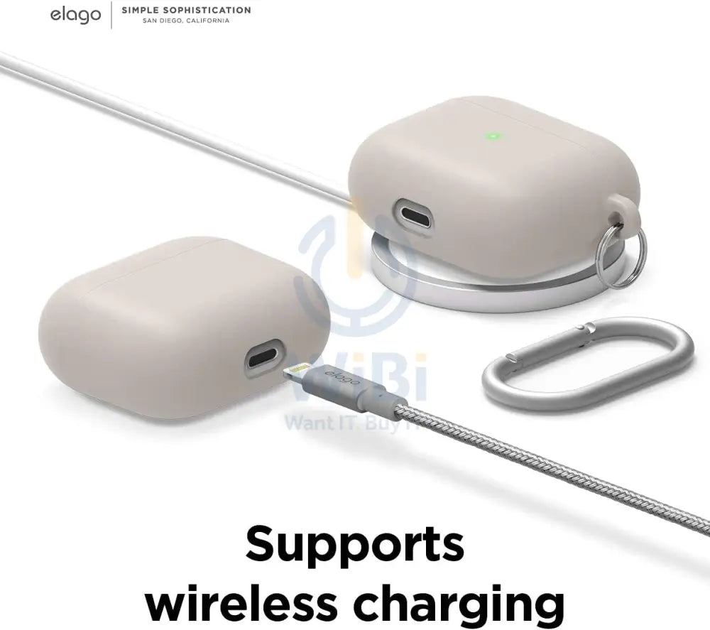 Elago AirPods 3 Liquid Hybrid Basic Hang Case - Stone Accessories > Mobiles & Tablets