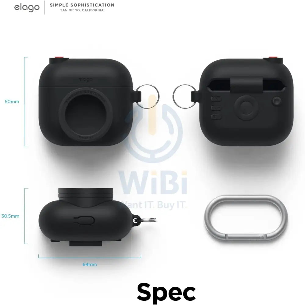 Elago AirPods 3 SnapShot Case - Black Accessories > Mobiles & Tablets
