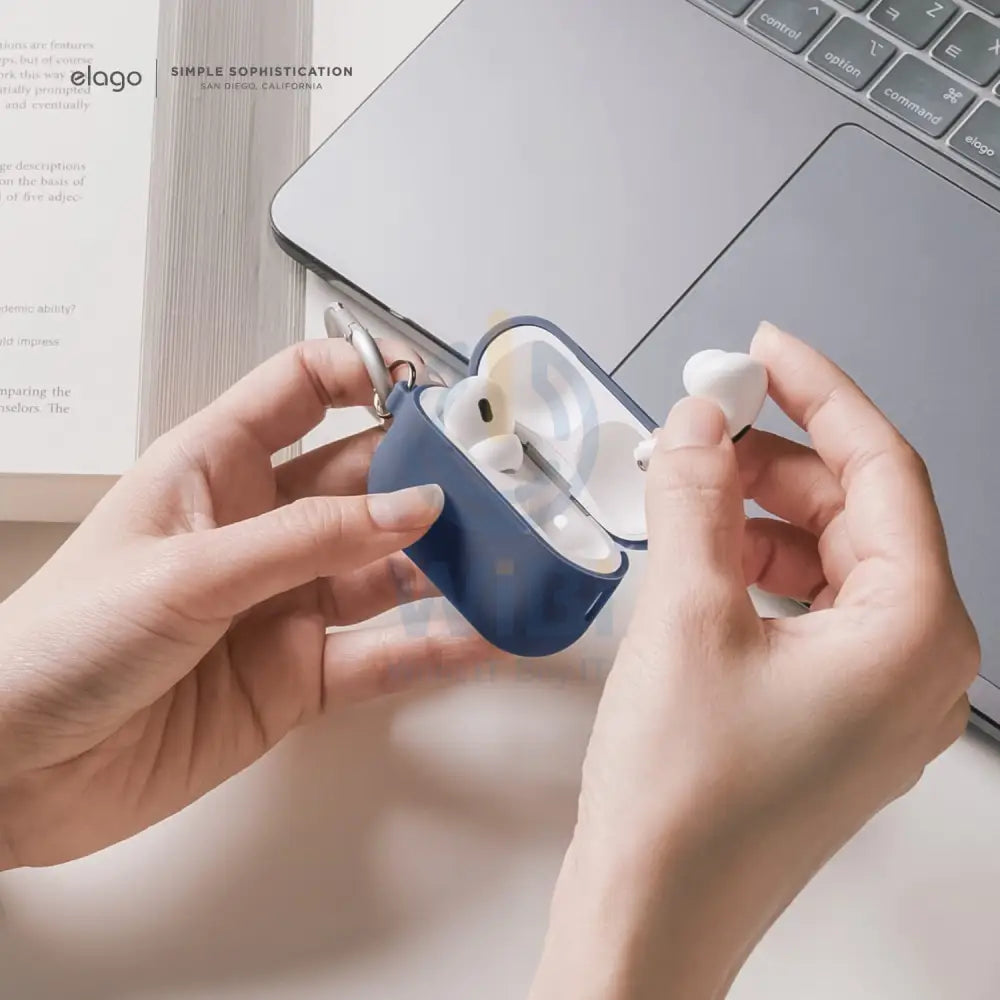 إلاجو ايربودز برو  حافظة  سيليكون حافظة  جين إنديغو اكسسوارات  هواتف  تابلت