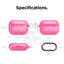إلاجو ايربودز برو شفاف حافظة  Neon Hotpink اكسسوارات  هواتف  تابلت  هواتف