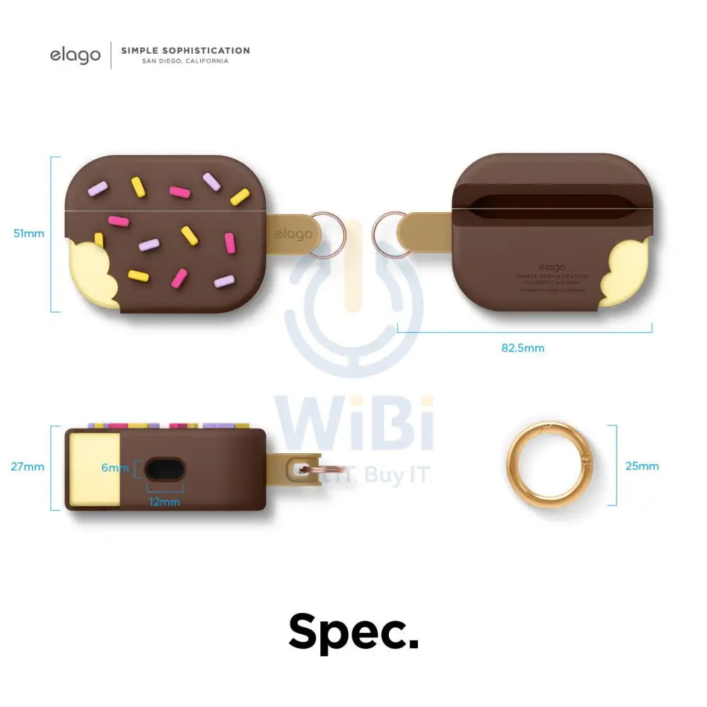 Elago AirPods Pro Ice Cream Case - Dark Brown Accessories > Mobiles & Tablets > Mobiles