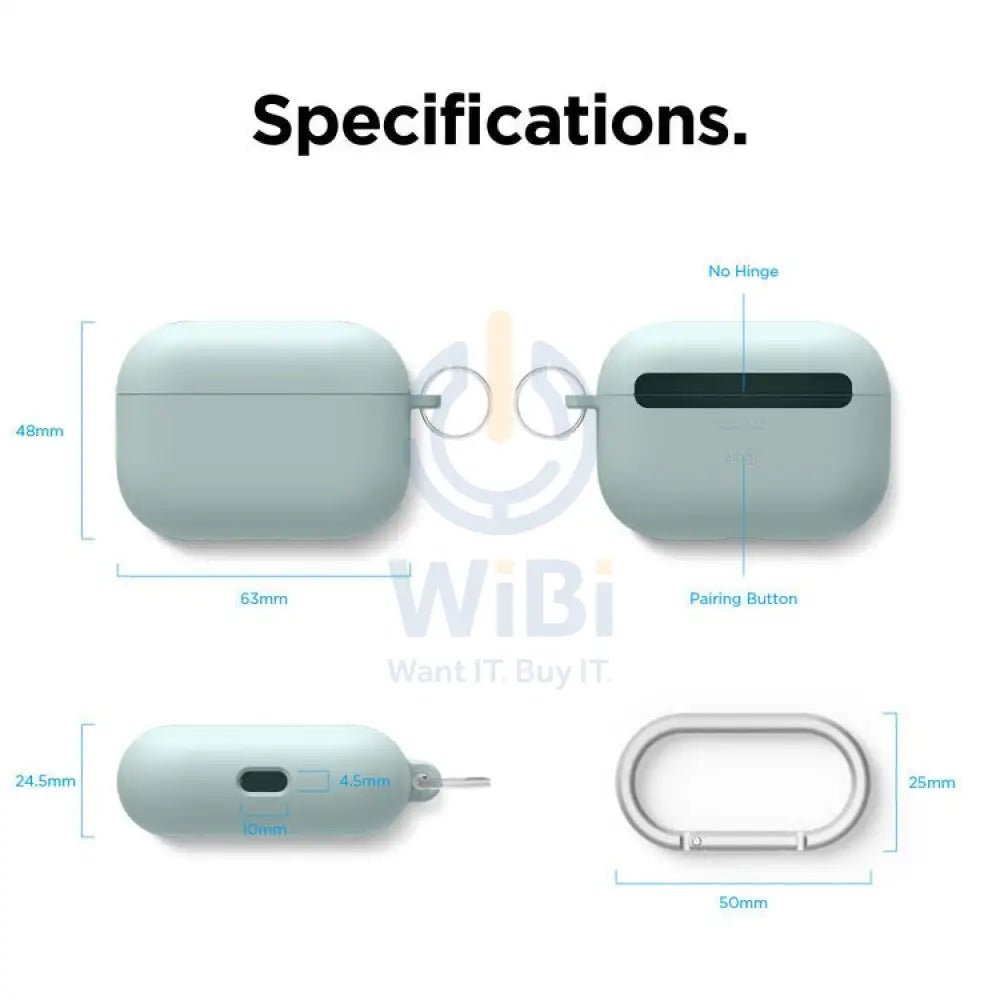 Elago AirPods Pro Liquid Hybrid Hang Case - Mint Accessories > Mobiles & Tablets