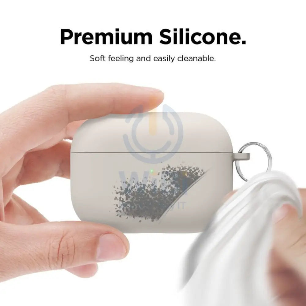 Elago AirPods Pro Liquid Hybrid Hang Case - Stone Accessories > Mobiles & Tablets