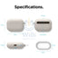 Elago AirPods Pro Liquid Hybrid Hang Case - Stone Accessories > Mobiles & Tablets