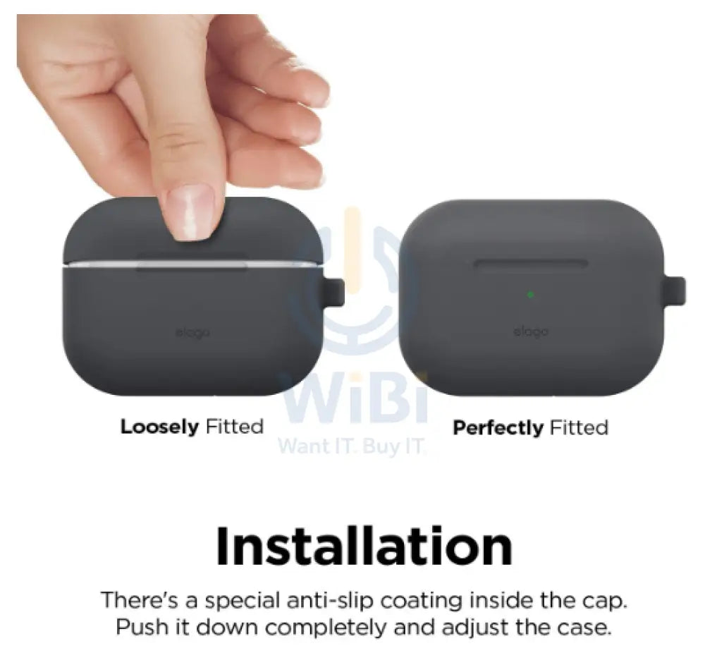 Elago AirPods Pro Original Hang Case - Dark Gray Accessories > Audio > Headphones