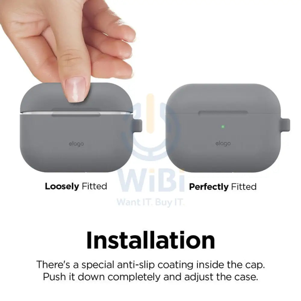 Elago AirPods Pro Original Hang Case - Medium Gray Accessories > Mobiles & Tablets > Mobiles