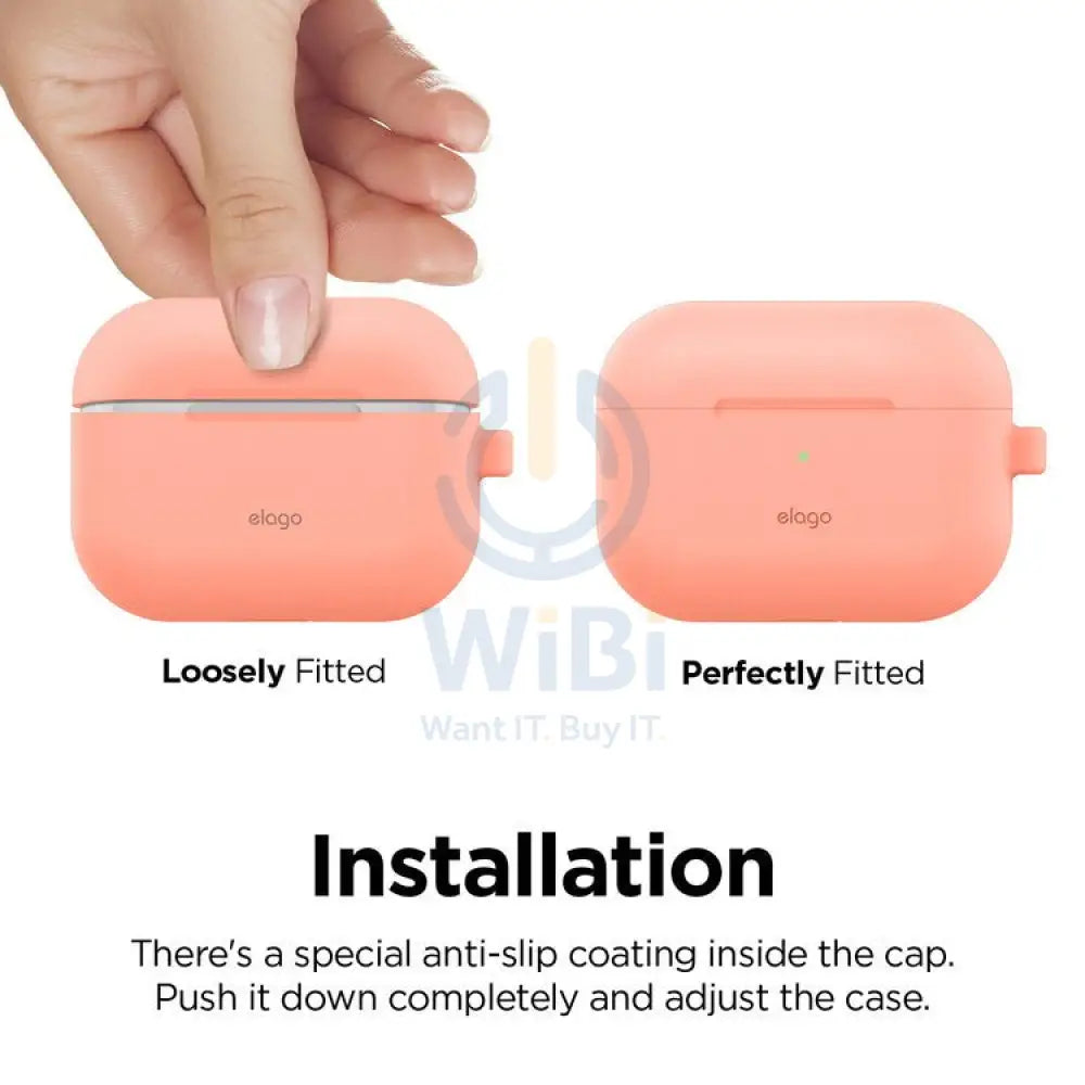 Elago AirPods Pro Original Hang Case - Peach Accessories > Mobiles & Tablets > Mobiles
