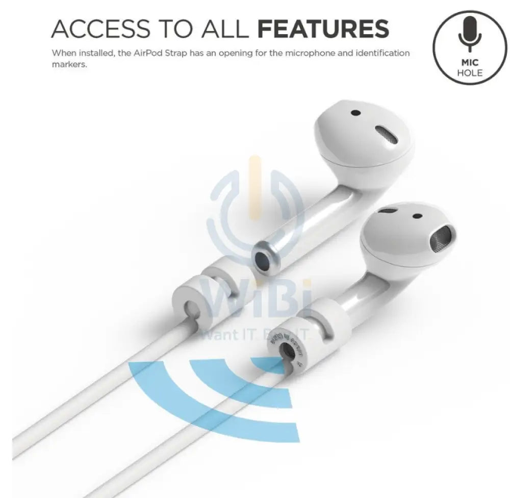 Elago AirPods Pro Strap - Apple Airpods 1 & 2 / White Accessories > Mobiles & Tablets