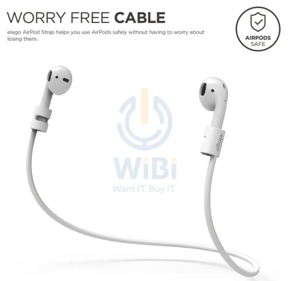 Elago AirPods Pro Strap - Apple Airpods 1 & 2 / White Accessories > Mobiles & Tablets