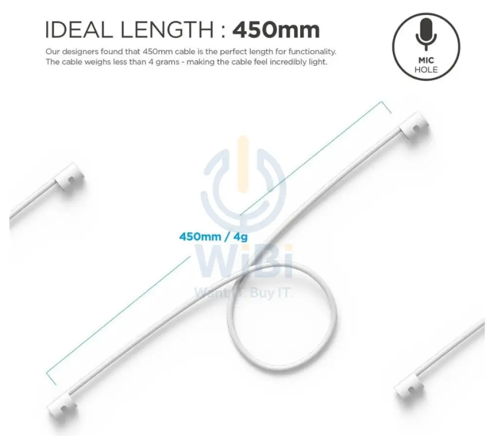 Elago AirPods Pro Strap - Apple Airpods 1 & 2 / White Accessories > Mobiles & Tablets