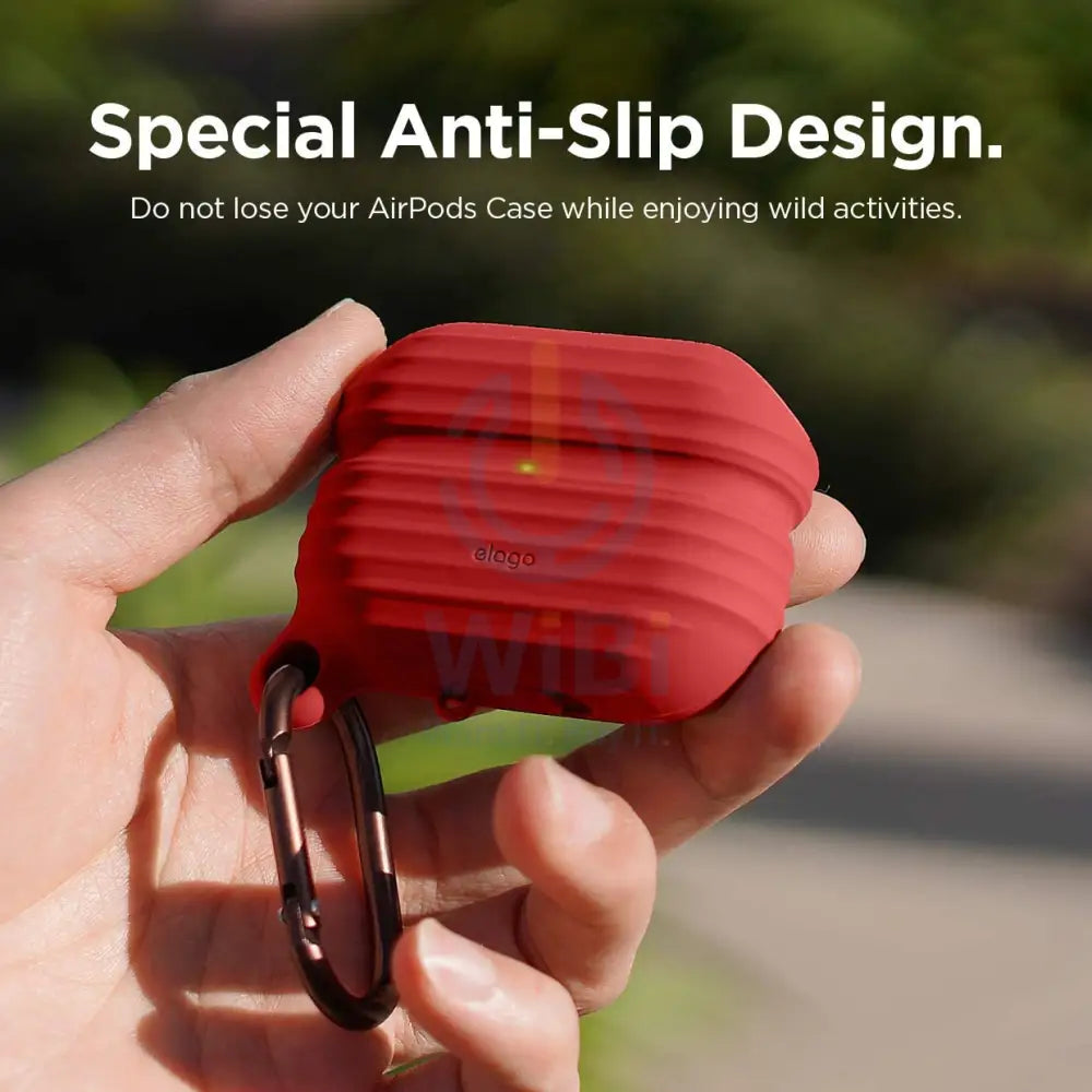 Elago AirPods Pro Waterproof Hang Case - Red Accessories > Mobiles & Tablets