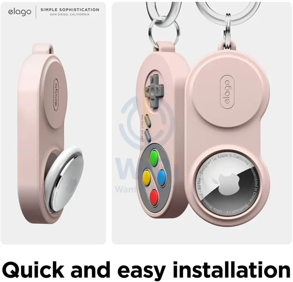 Elago Apple AirTag W5 Case - Sand Pink Accessories > Mobiles & Tablets