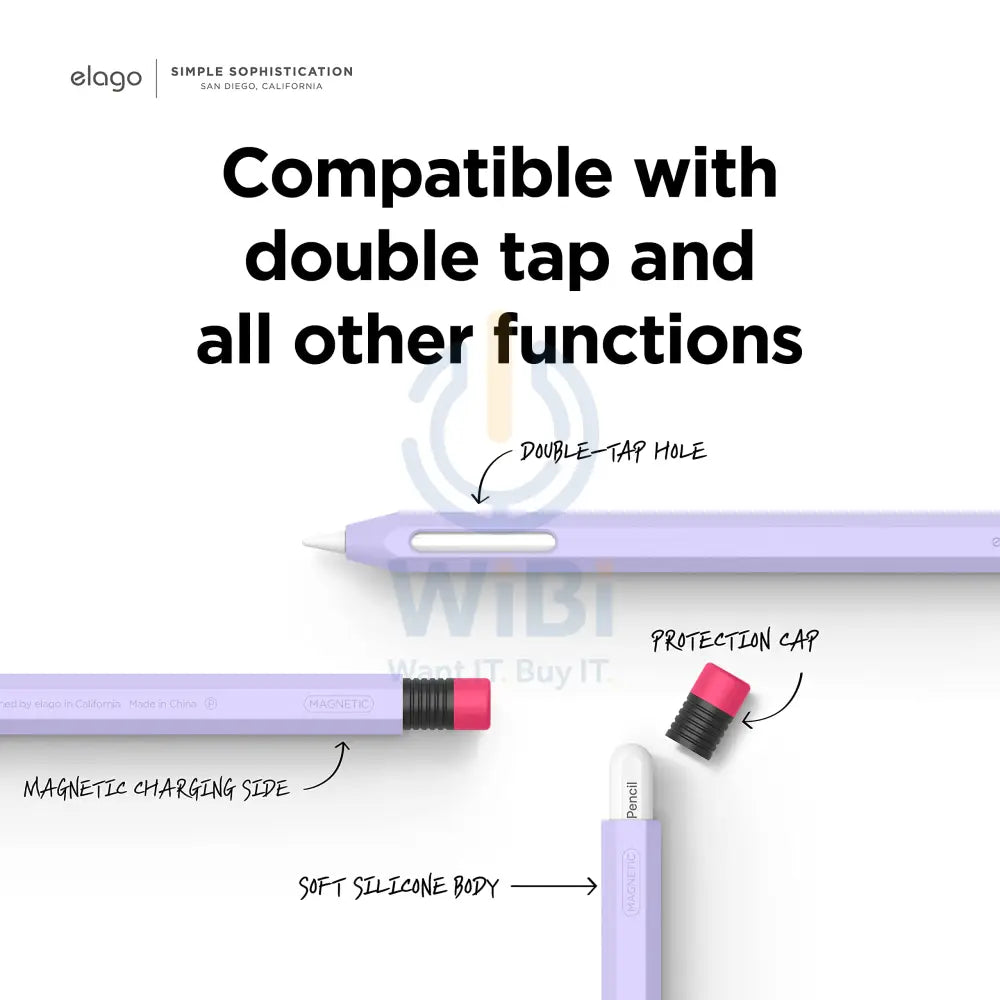 Elago Apple Pencil 2nd Gen Classic Case – Lavender Accessories > Mobiles & Tablets