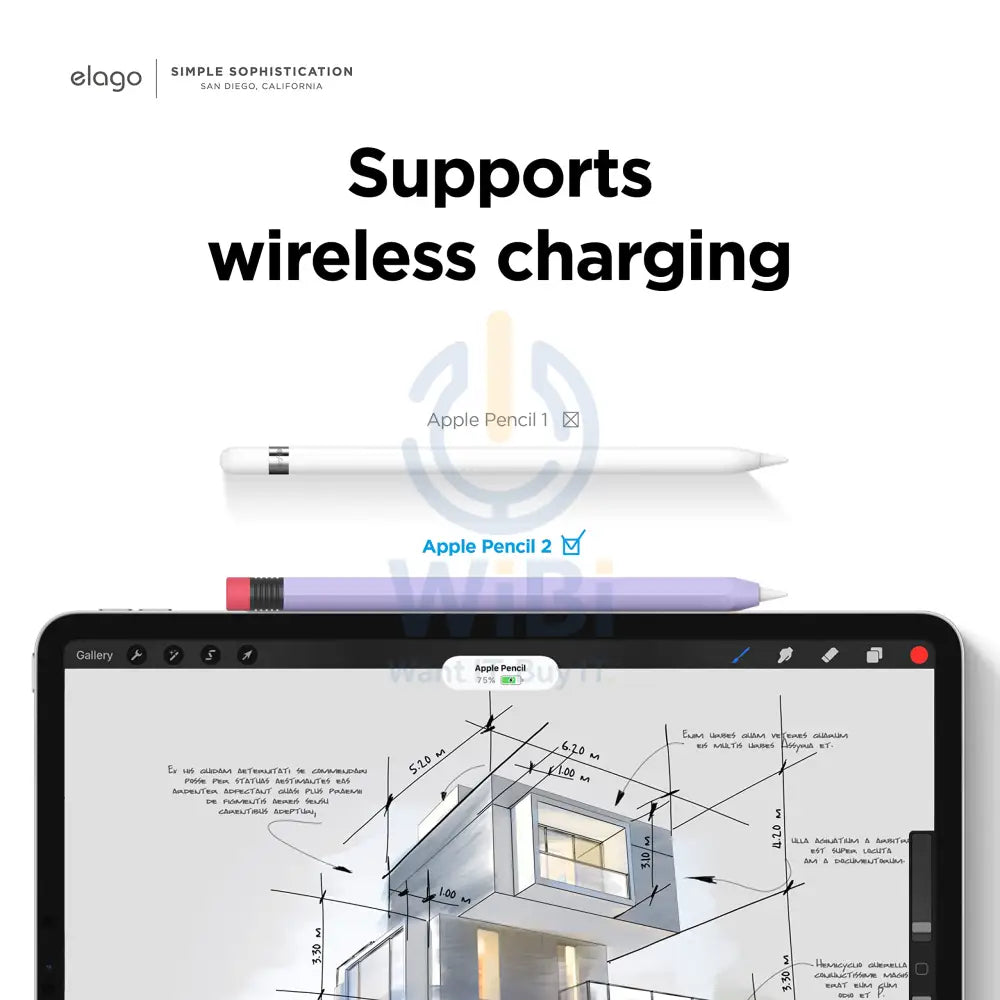 Elago Apple Pencil 2nd Gen Classic Case – Lavender Accessories > Mobiles & Tablets