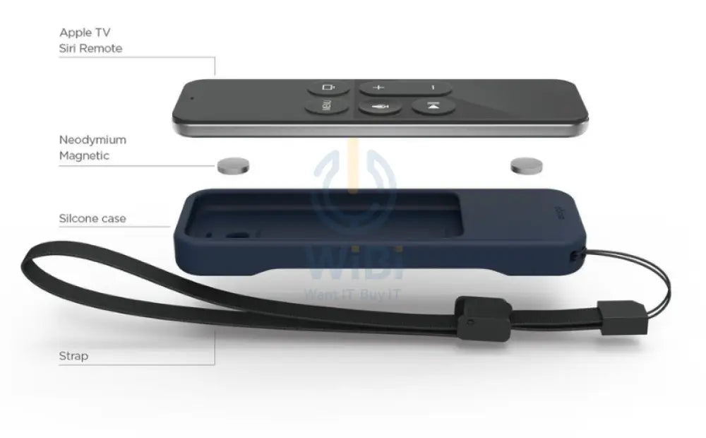 Elago Apple TV Siri Remote R1 Intelli Case - Jean Indigo Accessories > Smart Devices > Smart TV