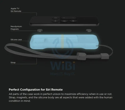 Elago Apple TV Siri Remote R1 Intelli Case - Nightglow Blue Accessories > Smart Devices > Smart TV