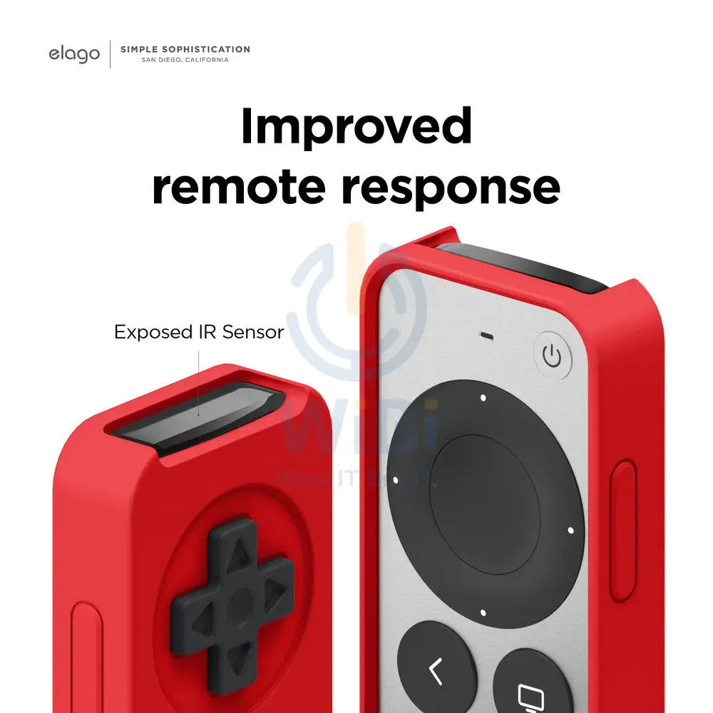 Elago Apple TV Siri Remote R4 2021 Case - Red Accessories > Mobiles & Tablets > Mobiles > Screen Protectors & Covers