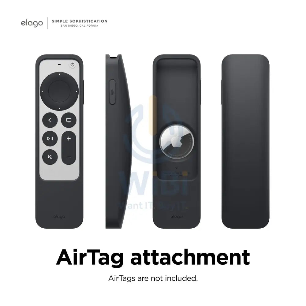 Elago Apple TV Siri Remote R5 2021 Case (AirTag Compatible) - Black Accessories > Mobiles & Tablets