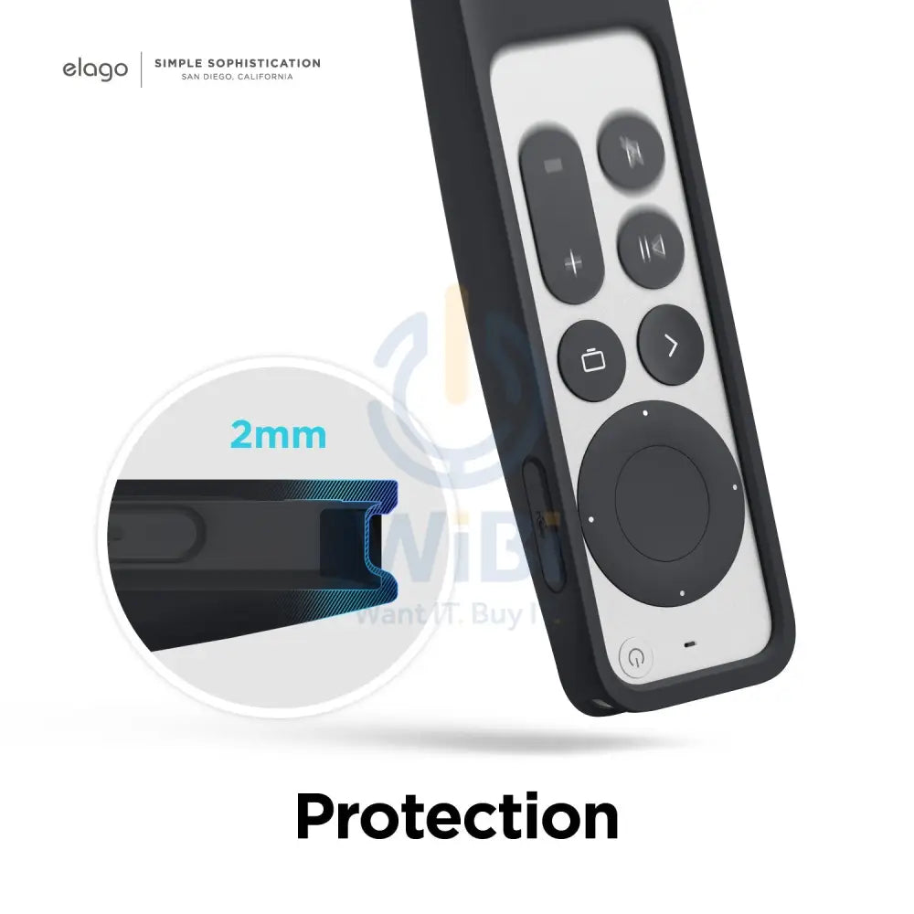 Elago Apple TV Siri Remote R5 2021 Case (AirTag Compatible) - Black Accessories > Mobiles & Tablets