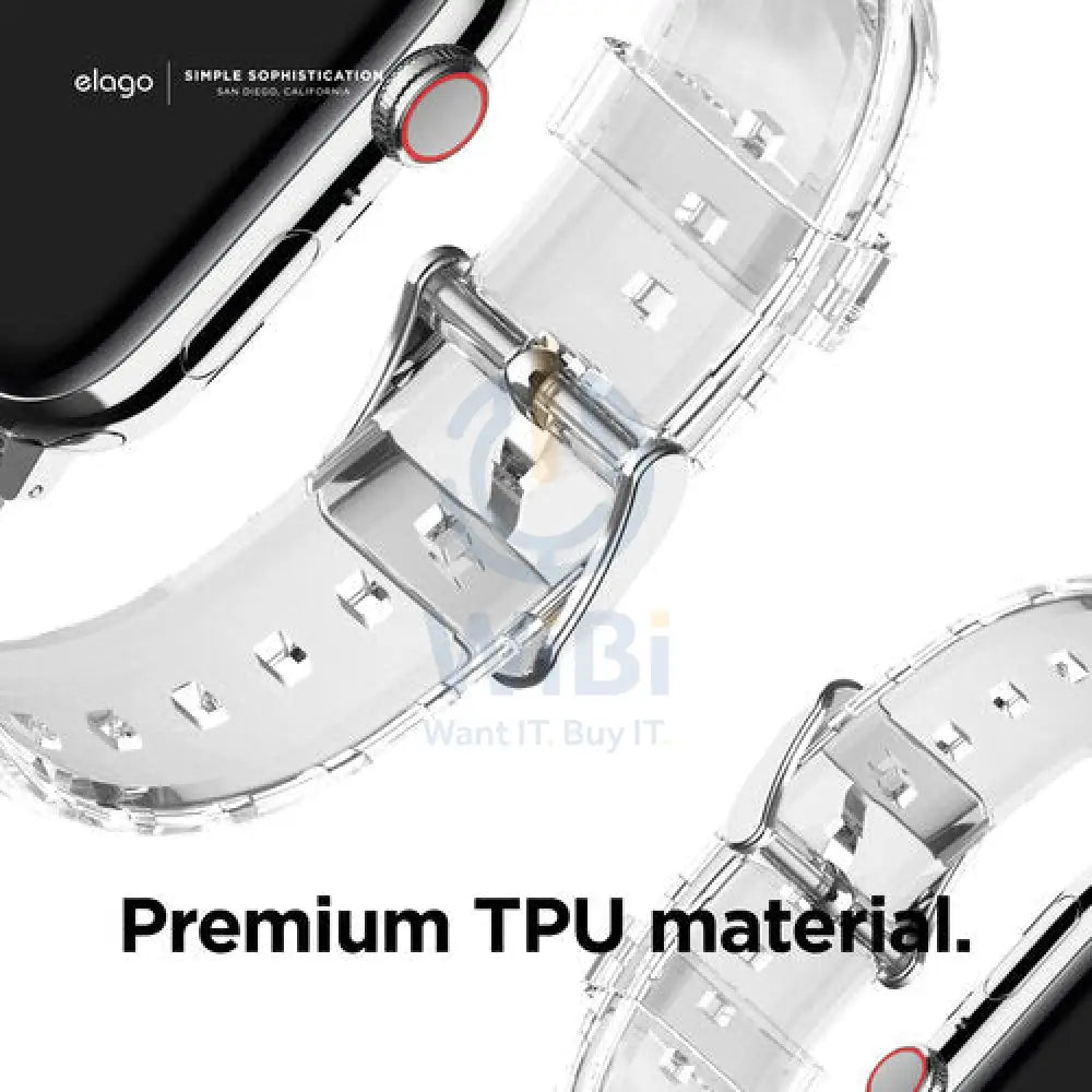 Elago Apple Watch 41mm/40mm TPU Band - Clear - Clear Accessories > Smart Watches