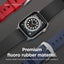 Elago Apple Watch 45/44/42mm/Ultra Premium Fluoro Rubber Strap - Black Accessories > Smart Watches