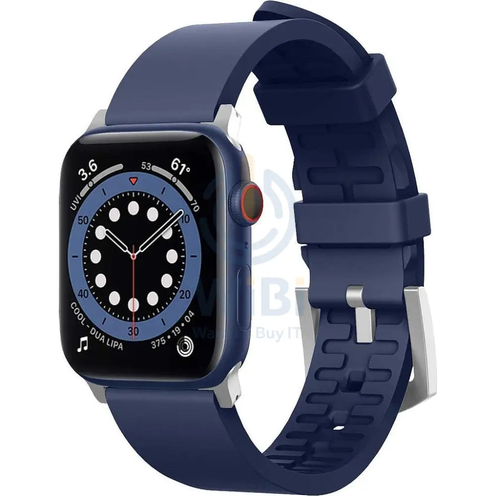 Elago Apple Watch 45/44/42mm/Ultra Premium Fluoro Rubber Strap - Jean Indigo Accessories > Smart Watches