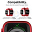 Elago Apple Watch 45/44/42mm/Ultra Premium Fluoro Rubber Strap - Red Accessories > Smart Watches