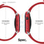 Elago Apple Watch 45/44/42mm/Ultra Premium Fluoro Rubber Strap - Red Accessories > Smart Watches