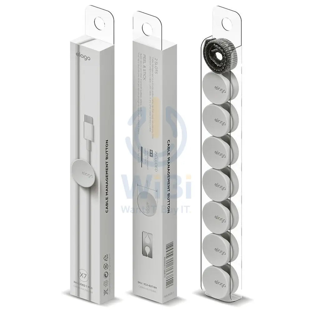 Elago Cable Management Buttons (7 pieces) - White Accessories > Other Accessories