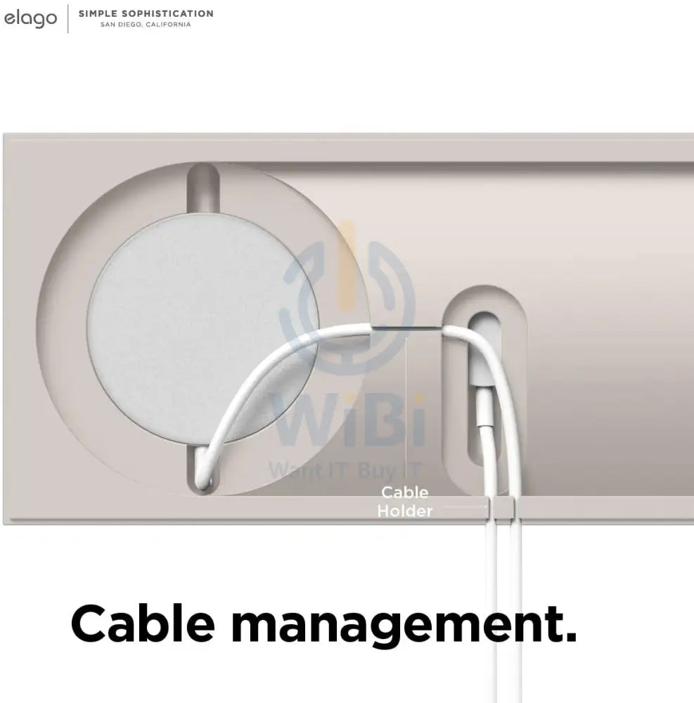 Elago Charging Tray Duo for Magsafe and Apple Watch - Stone Accessories > Power Adapters