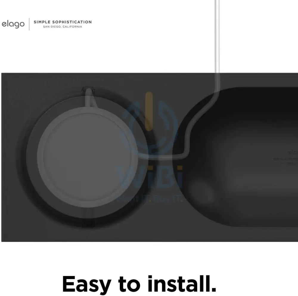 Elago Charging Tray for MagSafe - Black Accessories > Mobiles & Tablets > Mobiles > Mobile Holder / Stands