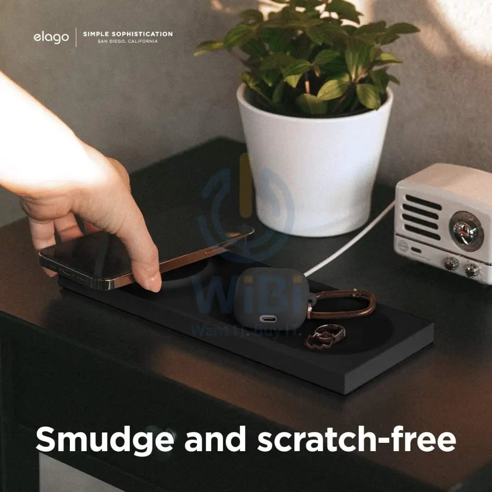 Elago Charging Tray for MagSafe - Black Accessories > Mobiles & Tablets > Mobiles > Mobile Holder / Stands